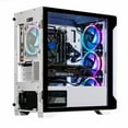 thumbnail image 3 of Velztorm Tempix CTO mATX Gaming Desktop PC White (Intel i5-10400F 6-Core, 32GB DDR4, 128GB m.2 SATA SSD + 2TB HDD (3.5), GeForce RTX 2060 6 GB, WiFi 5, Bluetooth, RGB Fans, 750W PSU, Win 11 Pro), 3 of 7