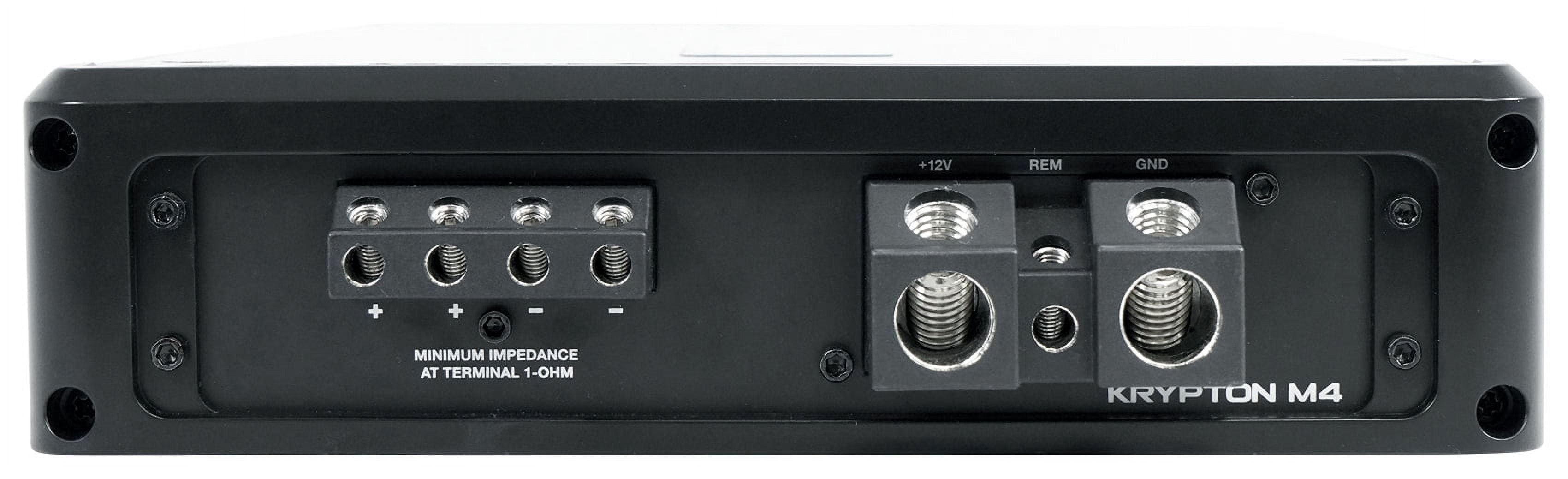 Rockville Krypton M4 6000w Peak/1500w RMS Mono 1 Ohm Car Amplifier Amp+Remote