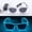 Transparent blue 1, variant on 1PC Light Up LED Glasses Glow Sunglasses EL Wire Neon Glasses Glow in The Dark Party Supplies Neon Party Favors for Adults