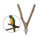 thumbnail image 4 of Parrot Wood Fork Stand Rack Pet Parrot Madera Cruda Soporte De Tenedor Rack Toy 25cm Sunnimix Hamaca Bird Cage Perch, 4 of 8