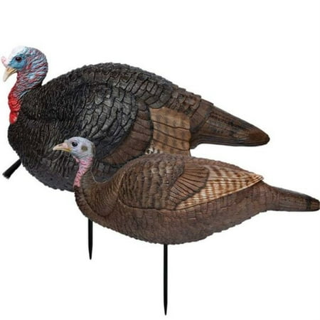 UPC: 0010135690755 | Primos Hunting Turkey Decoy Lil Gobbstopper Jake/Hen Combo Molded Rubber
