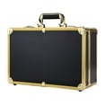 thumbnail image 1 of Graflsoa Portable Aluminum Hairdressing Tool Case with Fireproof Lining, Multi-Compartment Design, Lockable, Gold (Medium), 1 of 6