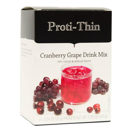 Proti-Thin - Cranberry Grape Protein Diet Fruit Drink - 15g Protein - Zero Fat - Low Calorie - Low Carb - (Best Low Carb Low Calorie Alcoholic Drinks)