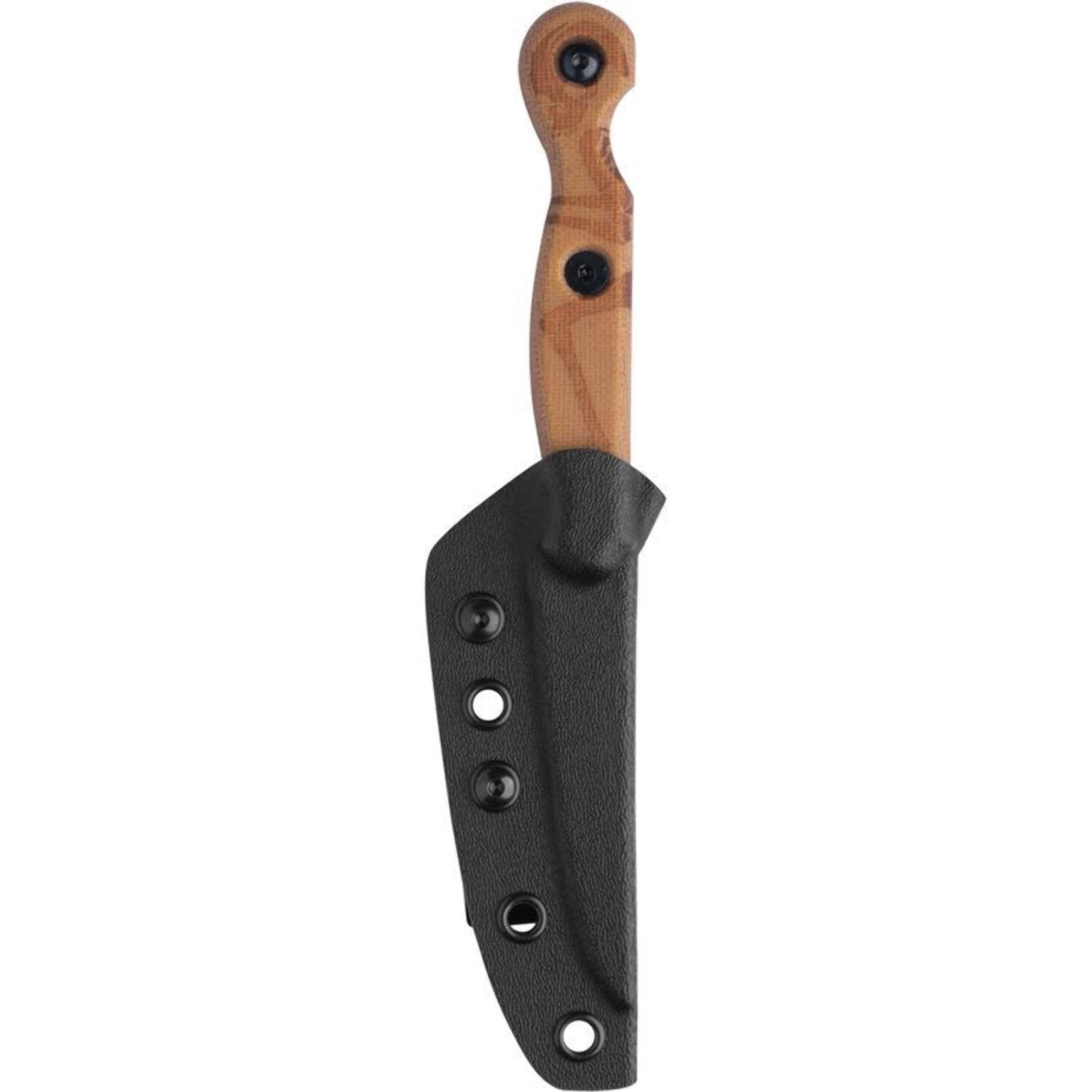 TOPS Knives El Pionero Fixed Blade Knife, 7.63in Overall, 3.38in Tumbled Finish