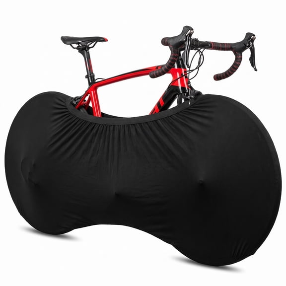 CWYEYE Bike Wheel Cover, Stretch Half Bicycle Frame Dust Cover, Elastic Indoor Storage Protector Fits 26 to 29 Inch Road Mountain Bikes