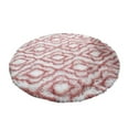 thumbnail image 1 of Living Room Rug, Plaid Round Bedroom Soft Mat Artificial Rugs Washable Rug Plush Fuzzy living Room Furniture Spring Decor Gifts for Housewarming for Dorm Nursery Kids Rug Decor Aesthetic, 31x31IN, 1 of 2