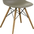 thumbnail image 3 of Suff Plastic Dining Side Chairs, Set of 2, Light Brown, 3 of 7