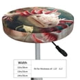 thumbnail image 4 of Lsque Colorful Axolotl Underwater Pattern Round Bar chair cushion covers Velvet Fabric Premium Comfort Protects from Scratches and Stains for 14-17 Inch Chair-12 inch, 4 of 7
