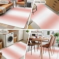 thumbnail image 5 of Coral Red White Area Rug 4x6 FT,Non Slip Kids Room Carpet,Modern Gradient Vertical Stripes Geometric Washable Soft Floor Carpet Non-Shedding Throw Rug for Dorm Kitchen Study Room Home Office Bedside, 5 of 9