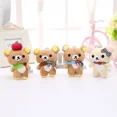 thumbnail image 2 of 1pcs Kawaii Standing 11CM Lover Rilakkuma Bear Plush Stuffed TOY Soft Figure DOLL Key Chain Design Pendant Charm TOY, 2 of 5