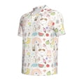 thumbnail image 2 of Rocae Summer Rabbit for Men's Short Sleeve Polo Shirt, Quick Drying Performance Moisture Wicking Sports Men's Golf Shirt X-Large, 2 of 9