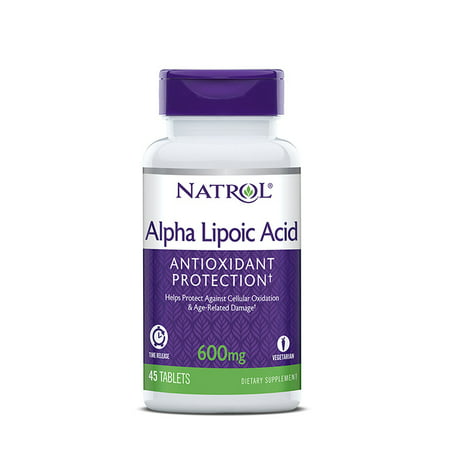 Natrol Alpha Lipoic Acid 600mg Time Release, 45