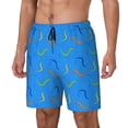 thumbnail image 2 of Balery Colorful Snake Mens Swim Trunks Swim Shorts for Men Quick Dry Inseam Beach Shorts with Compression Liner Pocket-3X-Large, 2 of 9