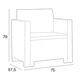 thumbnail image 2 of Sala Jardín Dakota Rattan Merkatari para uso Exterior Gris para 5 personas Merkatari SALA PARA PATIO IMITACIÓN RATÁN, 2 of 4