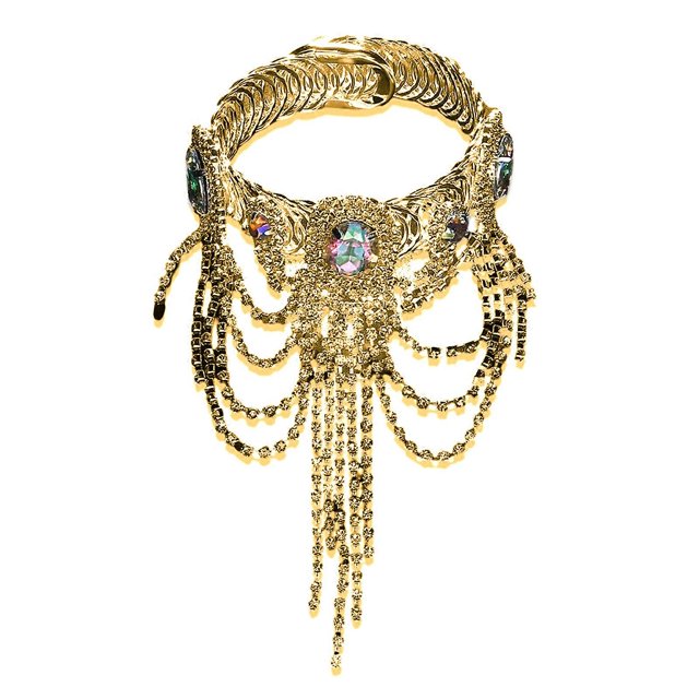 Rhinestones Tassels Bracelet Women's Fashion Bracelet Adjustable Bracelet for Evening Wear Silver