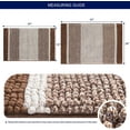 thumbnail image 6 of Bathroom Rugs Chenille Gradient Stripe Soft Plush Water Absorbent Shower Mat (20"x32", Coffee), 6 of 7