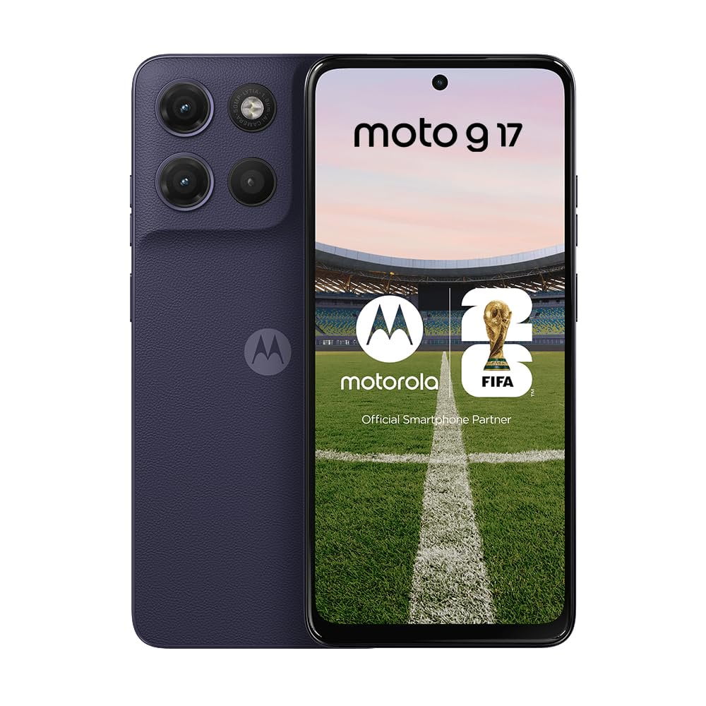 Motorola Moto G17 4G Ai For Tmobile Mint Tello & Global 256GB+4GB 50MP Sony Cam Dual Sim NFC 6.72" XT2535-2 Latin Version Pantone Evening Blue Blueberry