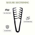 thumbnail image 3 of 2PCS Texture Comb, Voluminous Wide Tooth Hair Comb for Maximum Root Lift, Dual Wide & Fine Tooth Texturizing Styling Comb, Non Slip ABS Plastic Hair Styling Tool (Black), 3 of 6