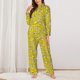 thumbnail image 2 of Balery Banana A Conjunto de Pijama con Estampado para Mujer, Conjunto de Dos Piezas con Manga Larga, Ropa de Dormir Suave con Bolsillos, Pijamas Cómodos-Medium, 2 of 7