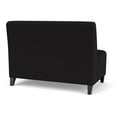 thumbnail image 3 of Siena Lounge Lobby Reception Waiting Armless Loveseat / Black Steel Legs / Black, 3 of 5