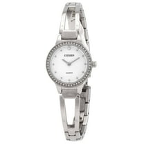Citizen Women's Quartz Stainless Steel Bangle Watch with Crystal Accents EZ7011-88A