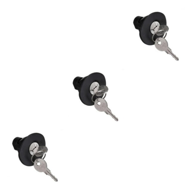Destyer Serrure Bouchon de Réservoir de Carburant - Solidement Verrouiller et Réservoir Robuste et Durable A une Bonne Résistance à l'Usure 3Set