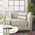 thumbnail image 3 of Nourison Holiday Pillows Emb. Family 12" x 18" Beige Indoor Throw Pillow, 3 of 5