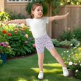 thumbnail image 6 of joogoo Abstract Art Roses Girls Lined Shorts Bike Dance Bottoms 10Y, 6 of 7