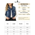 thumbnail image 6 of Unique Bargains Women's Plus Size Denim Sleeveless Chest Pockets Vests Jacket 2X Dark Blue, 6 of 6