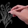 thumbnail image 3 of Juego de lápices de carbón blanco intenso, 6 unidades, para resaltar, 3 of 3
