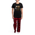 thumbnail image 4 of CafePress - Adorable60 Women's Dark Pajamas - Women's Short Sleeve Print T-Shirt and Pants Dark Cotton Pajama Set, 4 of 7