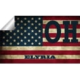 thumbnail image 2 of Elyria OH Ohio Lorain County Vintage US Flag Decal Bumper Sticker 3M Vinyl 3" x 5", 2 of 3