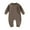 Coffee, variant on Musuos Baby Boys Girls Fleece Sweatshirts Rompers 3 6 9 12 18M Long Sleeve Solid Color Jumpsuits Fall Toddler Clothes Bodysuits