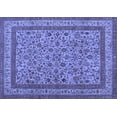 thumbnail image 1 of Ahgly Company Machine Washable Indoor Rectangle Persian Blue Traditional Area Rugs, 4' x 6', 1 of 4