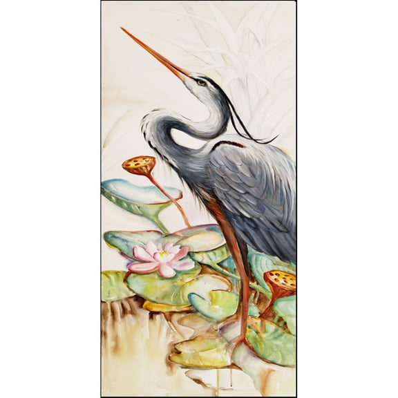 Carolines Treasures Blue Heron Long Floor Runner, 58" x 28", Multicolor