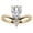 Yellow, variant on Best V Shaped Ring in Modern Style with White Gold Plated for Sister