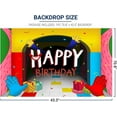 thumbnail image 3 of Video Game Happy Birthday Backdrop Colorful Cartoon Children Party Banner Decorations Supplies Photography Background Cake Table Decor Supply Photo Booth Studio Prop, 3 of 5