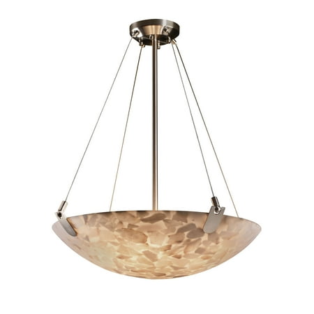 

Justice Design Group Alr-9622-35 Alabaster Rocks 24 Round Bowl Pendant - Nickel