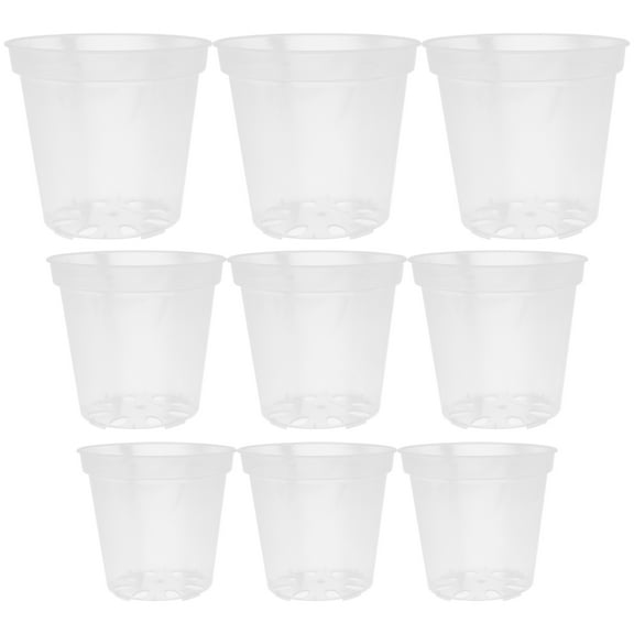 unbranded 9 Pcs Officinale Hydroponic Flower Pot Orchid with Holes Pots for Plants