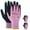 Pink, variant on KAYGO Work Gloves for Women, Eco Friendly Safety Work Gloves with Breathable Rubber Coated, KGE19L,3 Pairs