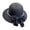 AGH33-Black, variant on Women's Wide Brim Straw Hat with Bow Flat Top Boater Hat UPF Sun Protection Paper Straw for Beach Travel Khaki One Size