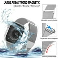 thumbnail image 5 of LEIXIUER Magnetic Loop Strap Compatible with Apple Watch Band iWatch Bands 41mm 40mm 38mm 45mm 44mm 42mm 49mm for Women Men, Stainless Steel Metal Magnetic Loop Band for iWarch Series 9 8 7 SE 6 5 4 3, 5 of 7