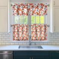 thumbnail image 3 of Kitchen Curtains 24 Inch Short - 3 Panel Set, Vintage Floral Butterfly Bee Botanical Print, Rod Pocket Window Curtain for Farmhouse, Modern Rustic, Spring Summer Decor, Easy Wash, 3 of 6
