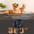 thumbnail image 2 of Camera Tripod Mount 360° Rotatable Ballhead 1/4 Inch Screw Integrated Phone Holder Phone Tripod Mount Adapter with Cold Shoe for Vlog Photography Video Recording, 2 of 7