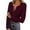Wine, variant on Posijego Women's Button T-Shirts Going out Tops Spring Trendy Long Sleeve Basic Slim Tight Tee Shirts for Ladies