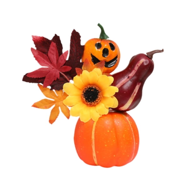 Adorno de calabaza de Halloween perfecl decoración de otoño para mesa de comedor 18 cm x 18 cm