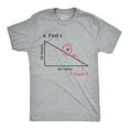 thumbnail image 1 of Find X T Shirt Funny Saying Math Teacher Graphic Sarcastic Gift Novelty Dad Joke (Light Grey) - XL, 1 of 3