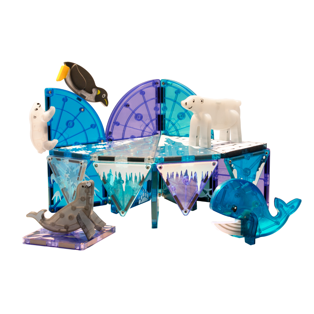 MAGNA-TILES Arctic Animals Magnetic Toy Set, 25 Pieces, Ages 3+