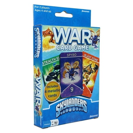 Skylanders Giants War Playing Card Game Deck with 4 Metallic (Best Turn Based War Games)