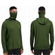 thumbnail image 1 of pstuiky Sudadera con capucha de manga larga para hombre, informal, holgada, de color liso, con agujeros para los dedos, de malla, con parches, para deportes, 1 of 9